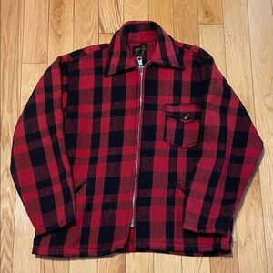 Plaid Zip-Up Men's Sweater